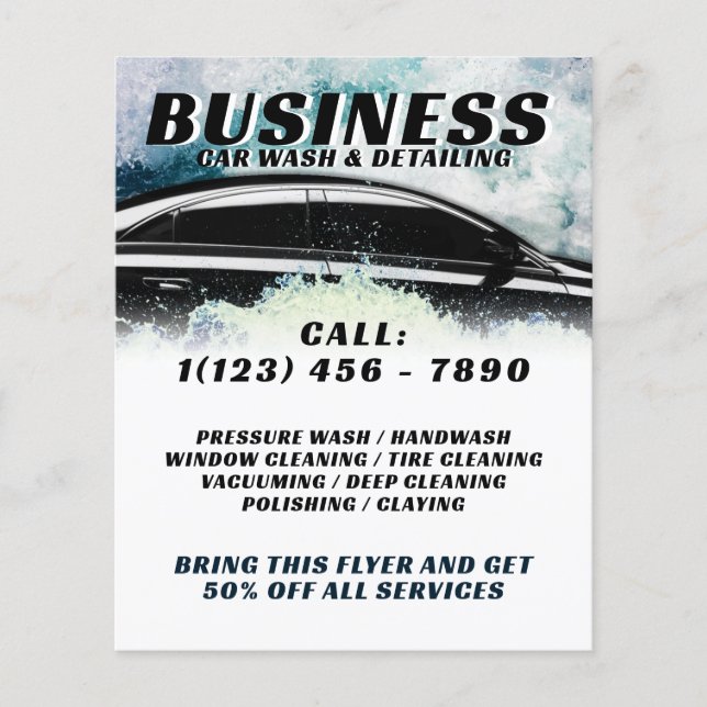 Prospectus 11,4 Cm X 14,2 Cm Voiture d'eau de mer (Devant)