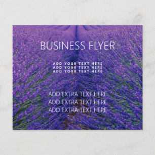 PROSPECTUS 11,4 CM X 14,2 CM VOL POUR AFFAIRES : LAVENDER FIELD