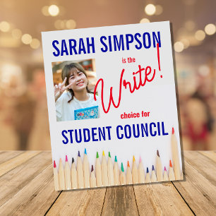 Prospectus 11,4 Cm X 14,2 Cm Vote pour le président de classe : Élection du con