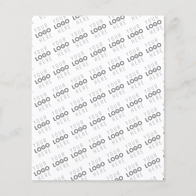 Prospectus 11,4 Cm X 14,2 Cm Votre image/logo éclairé automatiquement + Motif (Devant)