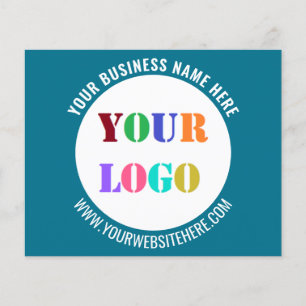 Prospectus 11,4 Cm X 14,2 Cm Votre logo promotionnel Business Flyer Exemple