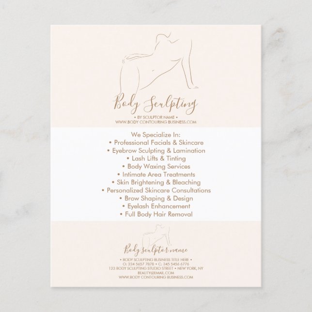 Prospectus 11,4 Cm X 14,2 Cm Women Sculpting Massage Body Contouring (Devant)