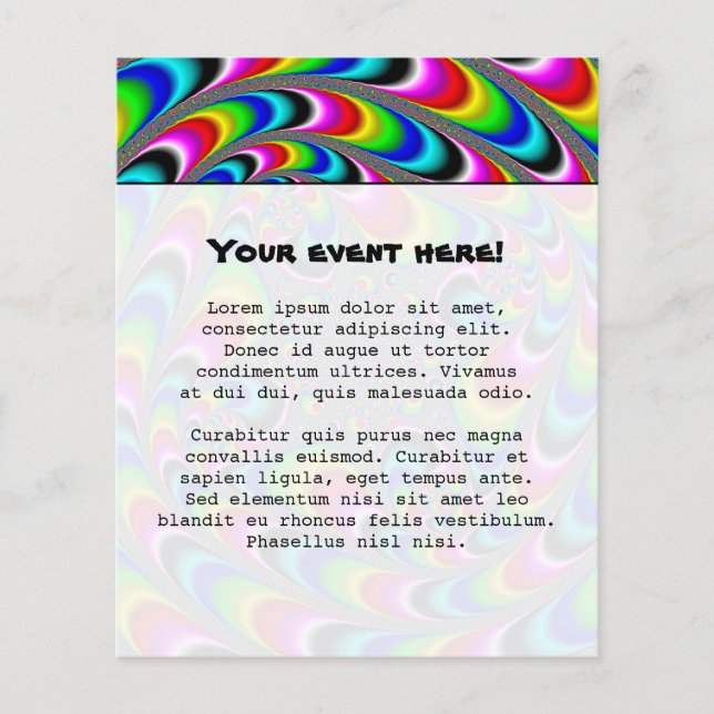 Prospectus 11,4 Cm X 14,2 Cm Woooo Mandelbrot Fractal (Devant)