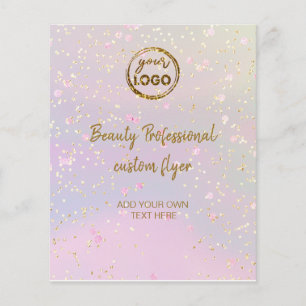 Prospectus 11,4 Cm X 14,2 Cm your logo on faux glitter