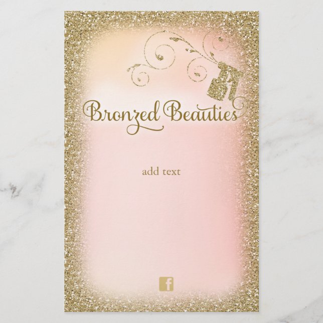 Prospectus 14 Cm X 21,6 Cm 311 Bronzed Beautés Parties scintillant Spray Flye (Devant)