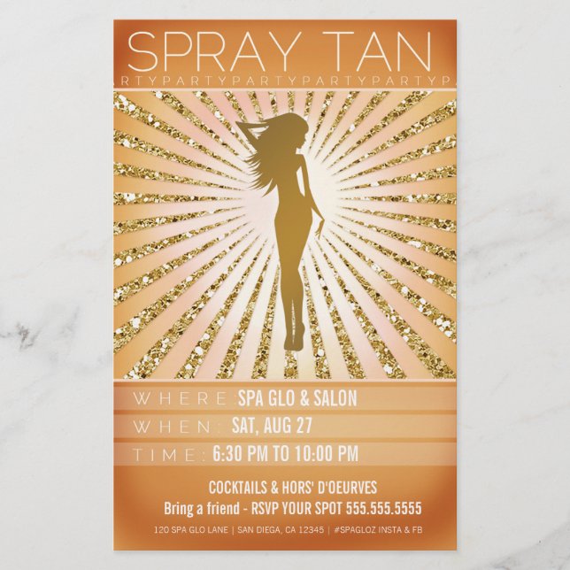 Prospectus 14 Cm X 21,6 Cm 311 Sunburst Spray Tan Party (Devant)