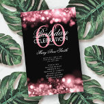 Prospectus 14 Cm X 21,6 Cm 60e anniversaire Programme Glam Lights Rose Gold M<br><div class="desc">Elégant design "Anniversaire du programme" avec Étincelles et lumières en or Rose avec texte personnalisé.</div>