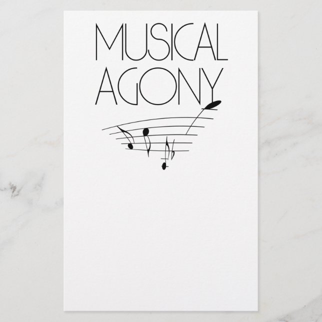 Prospectus 14 Cm X 21,6 Cm Agonie musicale (Devant)