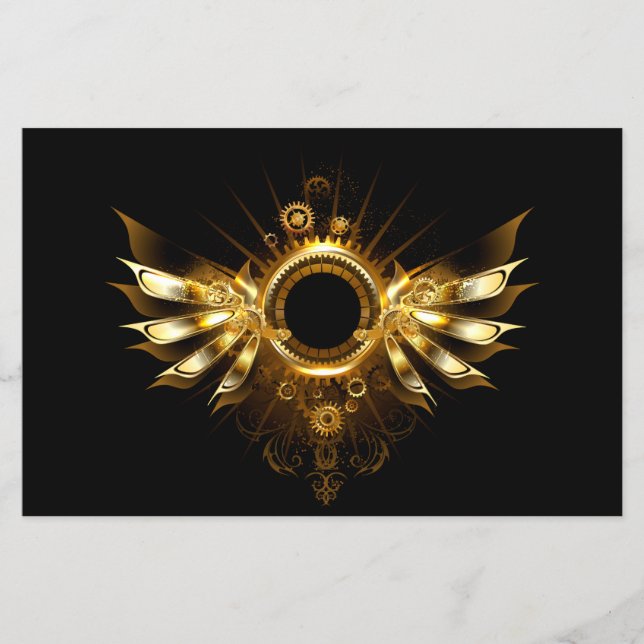 Prospectus 14 Cm X 21,6 Cm Ailes de Steampunk (Devant)