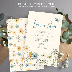 Prospectus 14 Cm X 21,6 Cm Amour budget en fleur nuptiale invitation à la dou