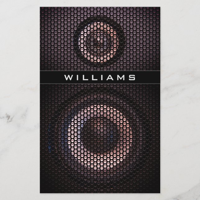 Prospectus 14 Cm X 21,6 Cm Apparence de haut-parleurs (Devant)