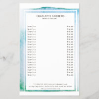 Aquarelle moderne Résumé Weiß Blau