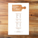 Prospectus 14 Cm X 21,6 Cm Aquarelle Planche à découper Catering Chef Logo<br><div class="desc">Coordonnée avec le Carte de visite du logo du chef cuisinier Watercolor d'ici 12 h 01. L'illustration d'aquarelle d'une planche à découper/bloc de boucherie en bois avec votre nom ou nom d'entreprise ajoute le logo parfait à ce prospectus personnalisable. Idéal pour les chefs, les entreprises de restauration, les services de...</div>