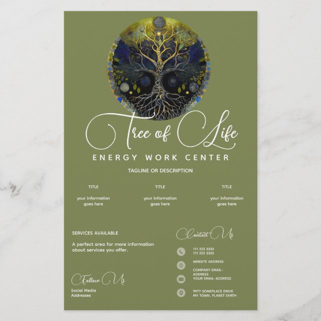 Prospectus 14 Cm X 21,6 Cm Arbre de la Luna (Devant)