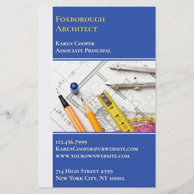 Prospectus 14 Cm X 21,6 Cm Architecture (Devant)