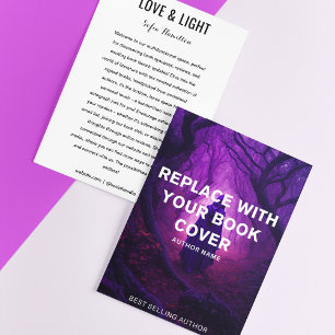 Prospectus 14 Cm X 21,6 Cm Auteur de la signature du livre promotionnel