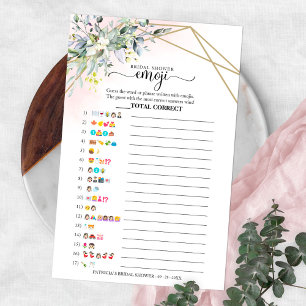 Prospectus 14 Cm X 21,6 Cm Baby Shower Géométrique à la Verdure Emoji Piction