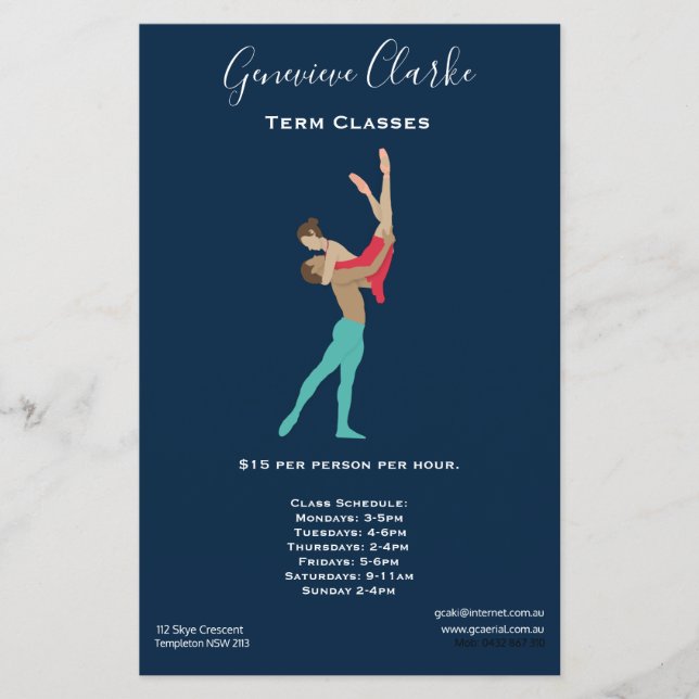 Prospectus 14 Cm X 21,6 Cm Ballet (Devant)