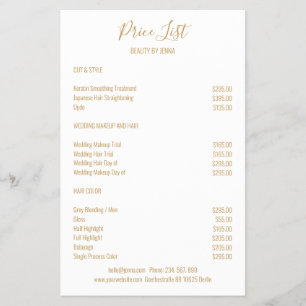 Prospectus 14 Cm X 21,6 Cm Beige blanc simple