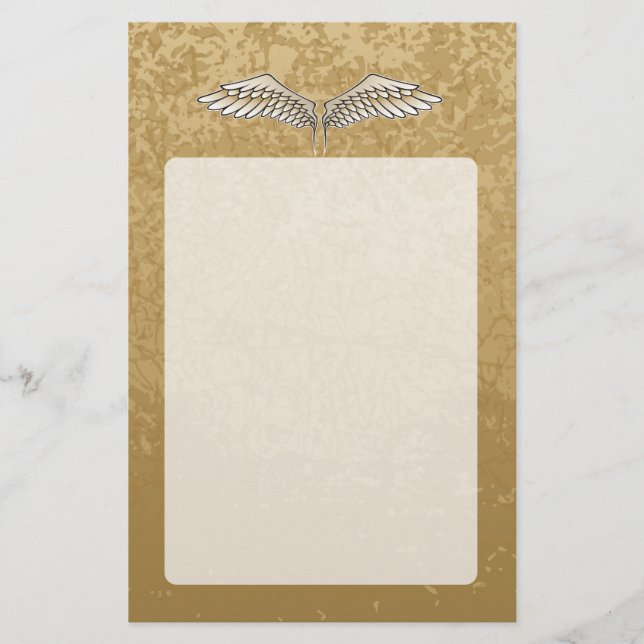 Prospectus 14 Cm X 21,6 Cm Beige wings (Devant)