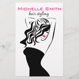 Prospectus 14 Cm X 21,6 Cm Belle fille avec le marquage à chaud de