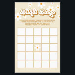 Prospectus 14 Cm X 21,6 Cm Bingo Retro Daisy<br><div class="desc">Retro Daisy dans la Fête des mariées brune et bronzée Bingo carte de jeu.</div>
