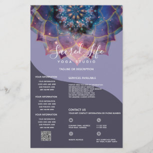 Prospectus 14 Cm X 21,6 Cm Boho Nebula Bloom Conception de Mandala