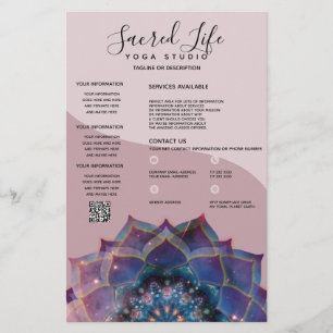 Prospectus 14 Cm X 21,6 Cm Boho Nebula Mandala, Mystique