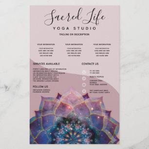 Prospectus 14 Cm X 21,6 Cm Boho Nebula Mandala, Mystique