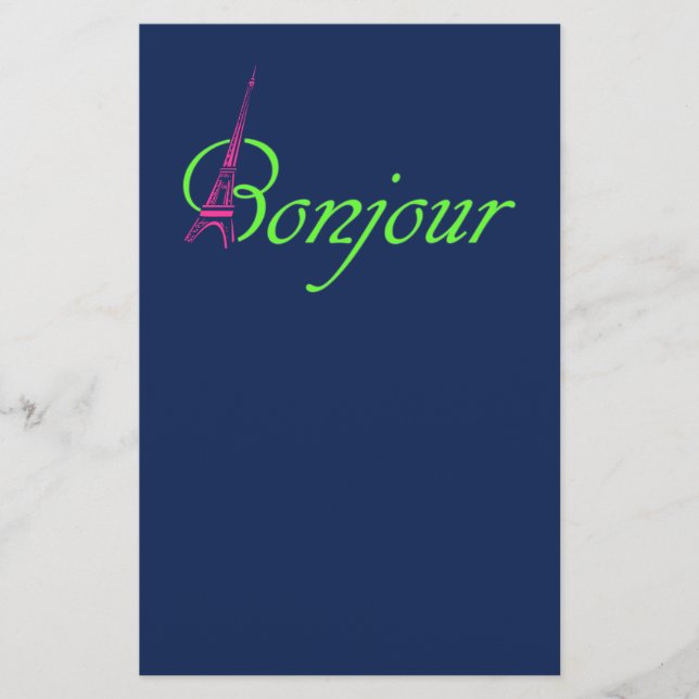 Prospectus 14 Cm X 21,6 Cm Bonjour (Devant)