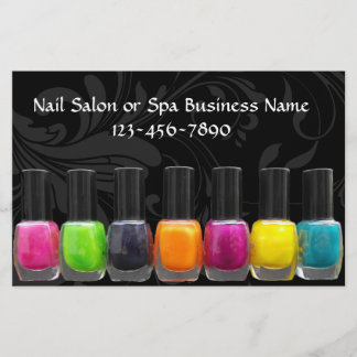 Prospectus 14 Cm X 21,6 Cm Bouteilles polonaises à ongles colorées, Salon à o