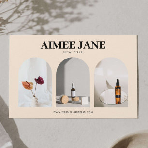 Prospectus 14 Cm X 21,6 Cm Boutique minimaliste audacieuse, Salon Photo Trio 