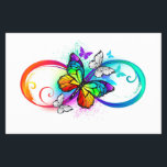 Prospectus 14 Cm X 21,6 Cm Bright infinity with rainbow butterfly<br><div class="desc">multicolor,  bright,  symbole of infinity with rainbow,  detailed butterfly monarch. Rainbow butterfly. Rainbow infinity.</div>