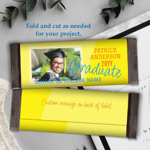Prospectus 14 Cm X 21,6 Cm Bright Jaune Graduation Barre de bonbons Wrapper