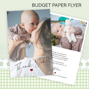 Prospectus 14 Cm X 21,6 Cm Budget 2 photo bébé scénario simple merci