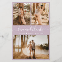 Budget Purple Photo Collage Mariage Merci Flye