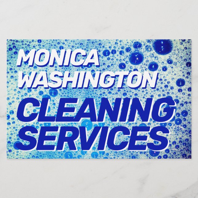 Prospectus 14 Cm X 21,6 Cm Bulles de savon mousse fausse texture (Devant)