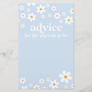 Prospectus 14 Cm X 21,6 Cm Carte Baby shower Daisy pour parents