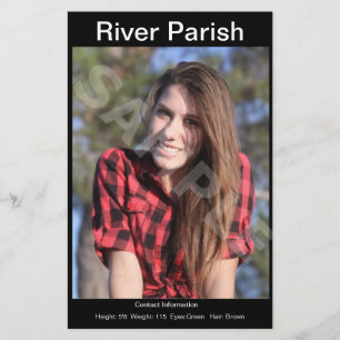 Prospectus 14 Cm X 21,6 Cm Carte Comp/Zed avec prise de tête d'un modèle laté