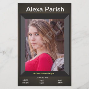 Prospectus 14 Cm X 21,6 Cm Carte Comp/Zed avec prise de tête d'un modèle laté