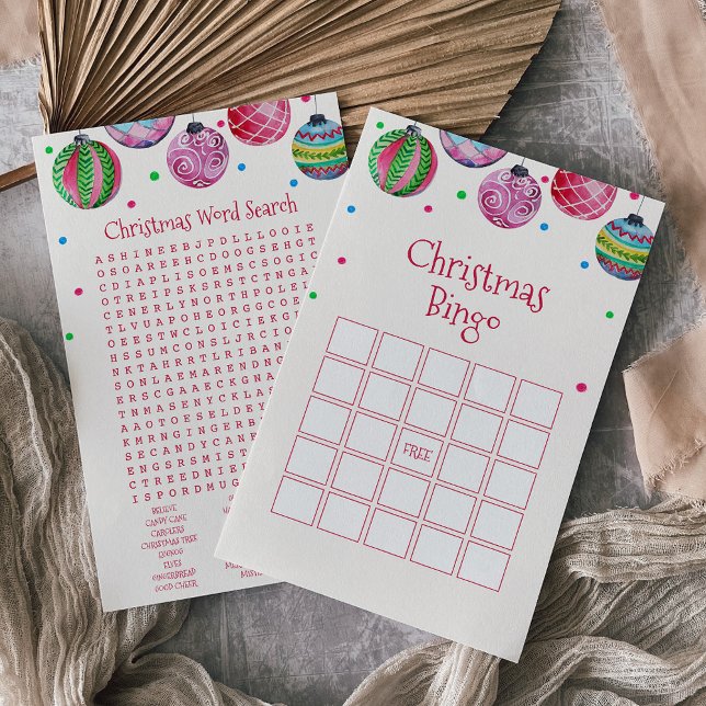 Prospectus 14 Cm X 21,6 Cm Carte de Jeu de Bingo de Noël (Créateur téléchargé)