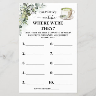 Prospectus 14 Cm X 21,6 Cm Carte de jeu Eucalyptus Matcha Where Were They pou