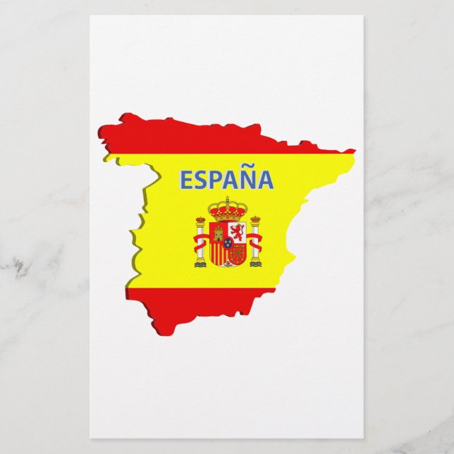 Prospectus 14 Cm X 21,6 Cm Carte Espagne (Devant)