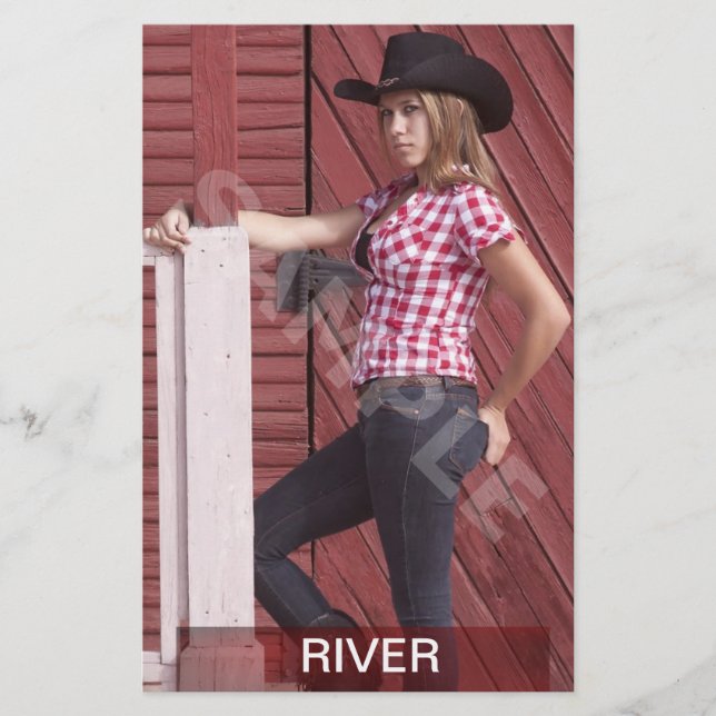 Prospectus 14 Cm X 21,6 Cm Carte Zed/Comp recto-verso tête rouge (Devant)