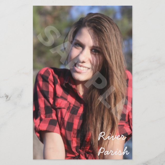 Prospectus 14 Cm X 21,6 Cm Cartes de Présentation Tête Acteur Mannequin (Devant)