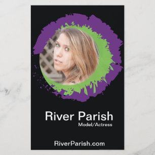 Prospectus 14 Cm X 21,6 Cm Cartes de prise de vue de modèle recto verso Modèl