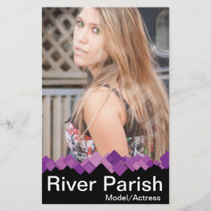 Prospectus 14 Cm X 21,6 Cm Cartes de prise de vue de modèle recto verso Modèl