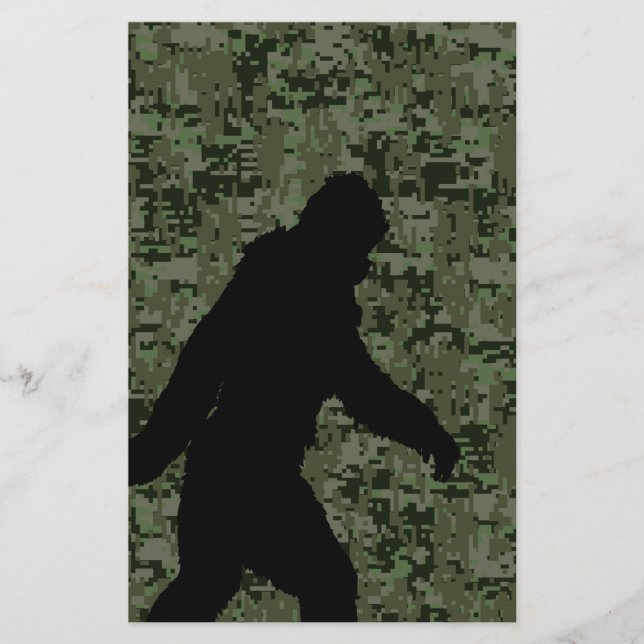 Prospectus 14 Cm X 21,6 Cm Cherche Squatch sur camouflage numérique Olive (Devant)