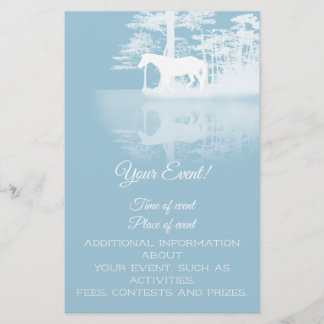 Prospectus 14 Cm X 21,6 Cm Cheval Au crépuscule