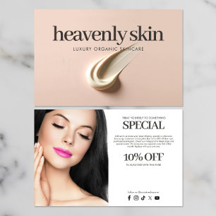 Prospectus 14 Cm X 21,6 Cm Chic Beauté Soins de la peau Spa Boutique rose